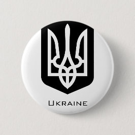 Ukrainias samtida grafiska emblem Tryzub Knapp