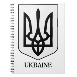 Ukrains statsvapen Minimalistisk konst Anteckningsbok