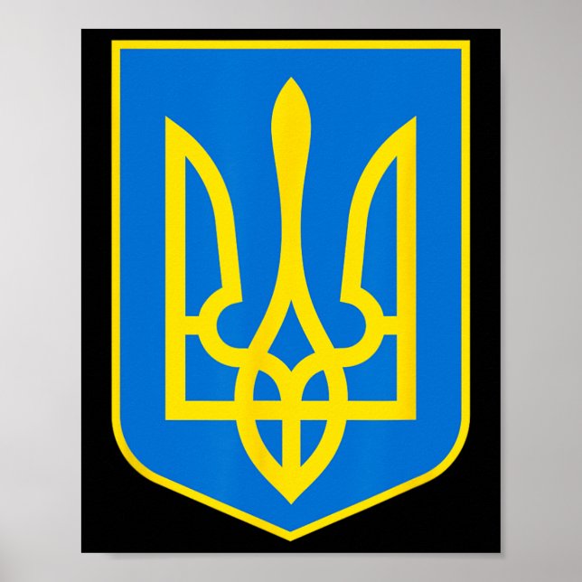 Ukrains statsvapen - Slava Ukraini 2  Poster (Framsidan)