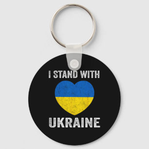 Ukrainsk älskare jag står med Ukraina hjärta 1 Nyckelring