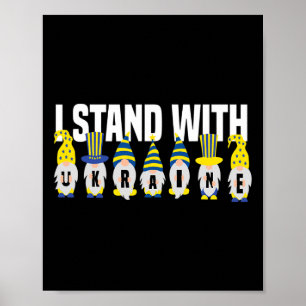 Ukrainsk Älskare Jag Står Med Ukraina Rolig Ukrain Poster