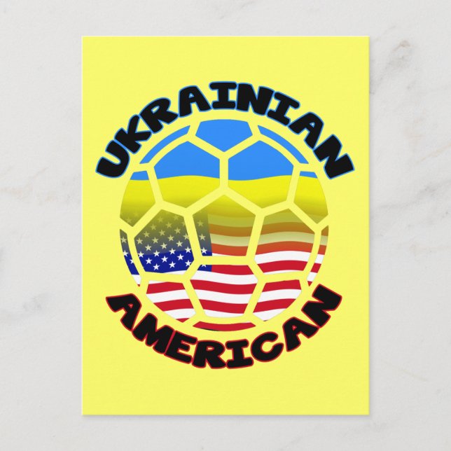 Ukrainsk amerikansk fotbollsbuss vykort (Framsida)