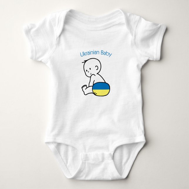 Ukrainsk baby t-shirt (Framsida)