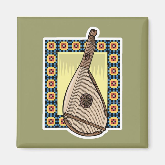 ukrainsk bandura magnet (Framsidan)