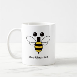 Ukrainsk Bihjält Minimalistisk Kaffe Mugg