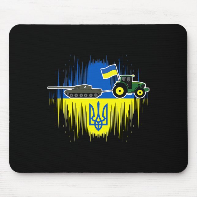 Ukrainsk bonde stjäl stridsvagn Ukrainaflagga Tryz Musmatta (Framsidan)