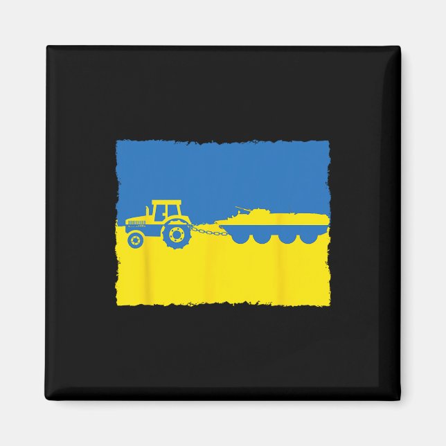 Ukrainsk bonde traktor stjäl en rysk stridsvagn ku magnet (Framsidan)