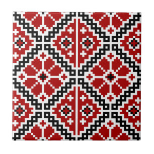 Ukrainsk broderi kakelplatta
