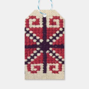 Ukrainsk broderi presentetikett