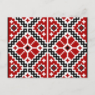 Ukrainsk broderi vykort