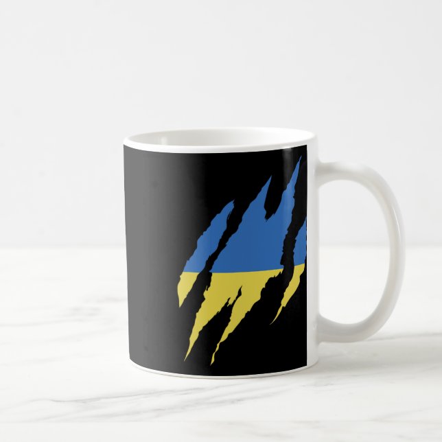 Ukrainsk Citat Ukraina Flagga Ukraina Tröja  Kaffemugg (Höger)