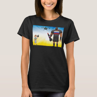 Ukrainsk drönare svart t shirt