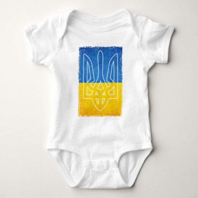 Ukrainsk emblemtryzubtreudd tee (Framsida)