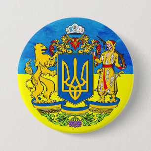 ukrainsk Flagga-knapp Knapp