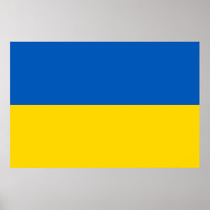 Ukrainsk flagga.  poster