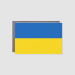 Ukrainsk flagga. Stödjer Ukraina