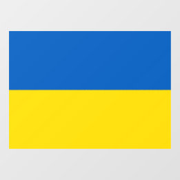 Ukrainsk flagga. Stödjer Ukraina