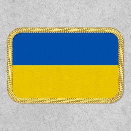 Ukrainsk flagga. Stödjer Ukraina