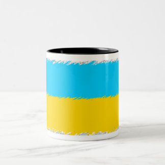 Ukrainsk flagga Två-Tonad mugg
