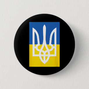 Ukrainsk flagga vintage arv knapp