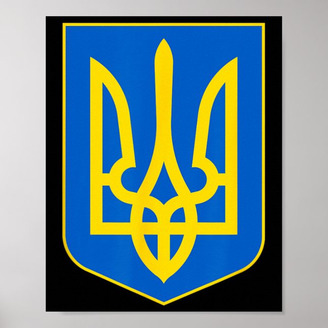 Ukrainsk flagga Vintage Ukraina flagga 2  Poster (Framsidan)