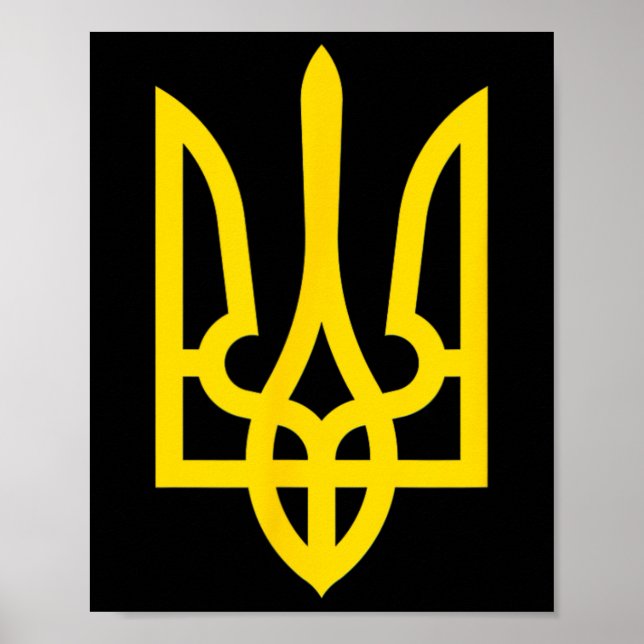 Ukrainsk flagga Vintage Ukraina flagga  Poster (Framsidan)