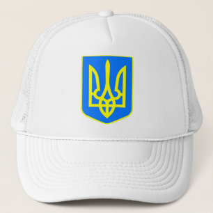 Ukrainsk flaggahatt/Ukraina vapensköldlock Truckerkeps