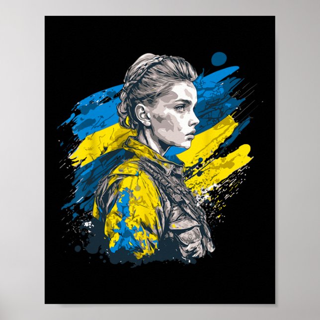 Ukrainsk flicka - styrka inför motstånd poster (Framsidan)