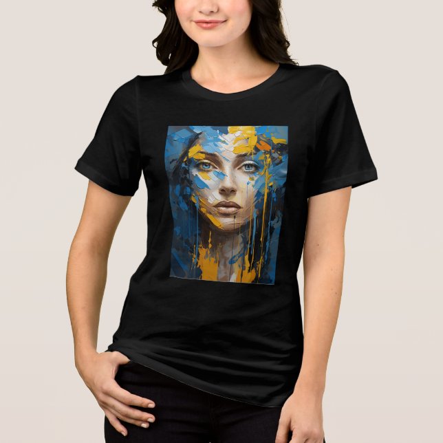 Ukrainsk flicka. t shirt (Framsida)