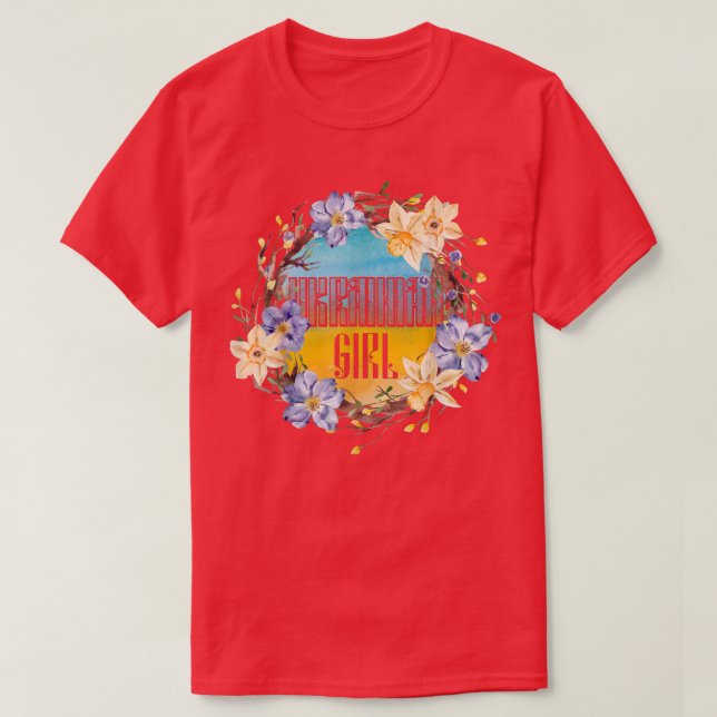 ukrainsk flicka t shirt (Design framsida)