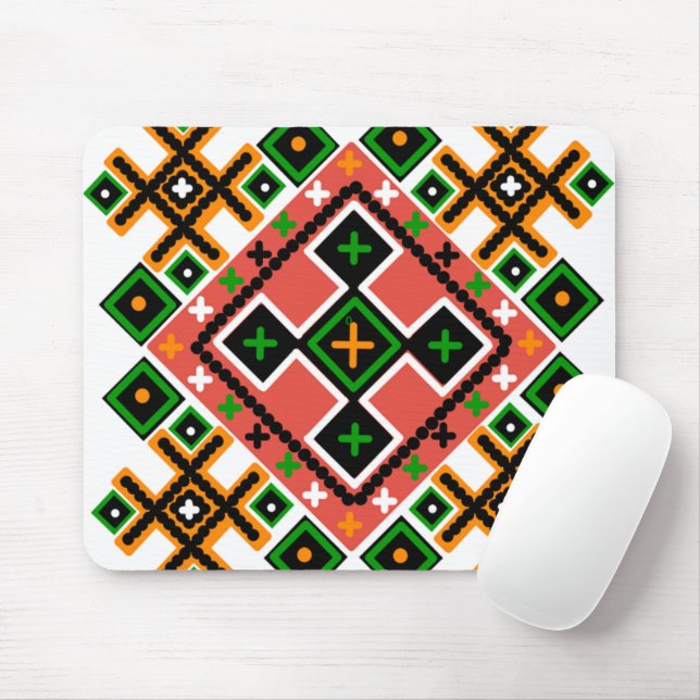 Ukrainsk folkart Inspired Musmatta (Med mus)
