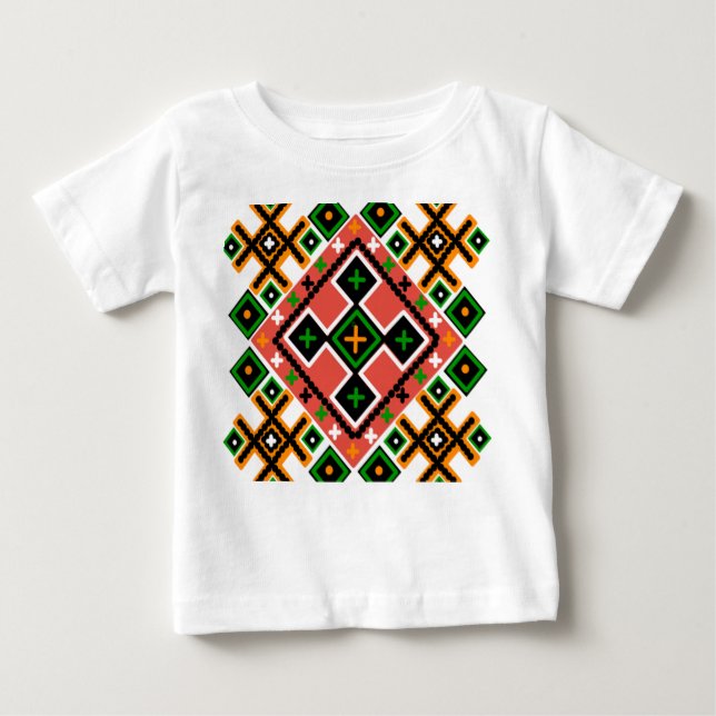 Ukrainsk folkart Inspired T Shirt (Framsida)