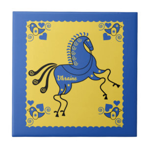 Ukrainsk folkart kakelplatta