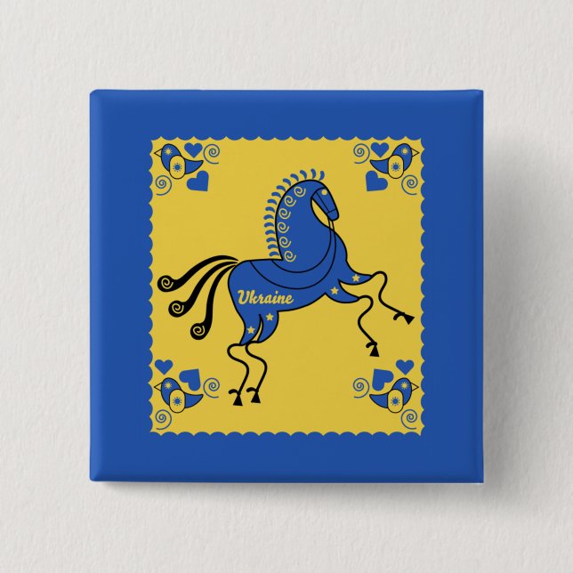Ukrainsk folkart knapp (Framsida)
