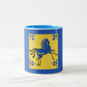 Ukrainsk folkart Två-Tonad mugg