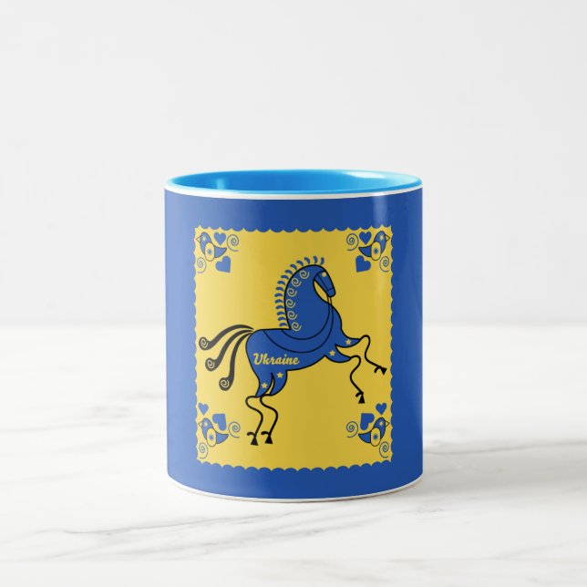 Ukrainsk folkart Två-Tonad mugg (Center)