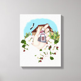 Ukrainsk folkdocka, Motanka. Hemort Canvastryck