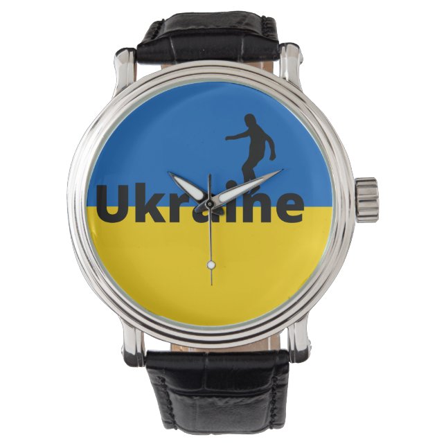 Ukrainsk fotboll armbandsur (Framsida)