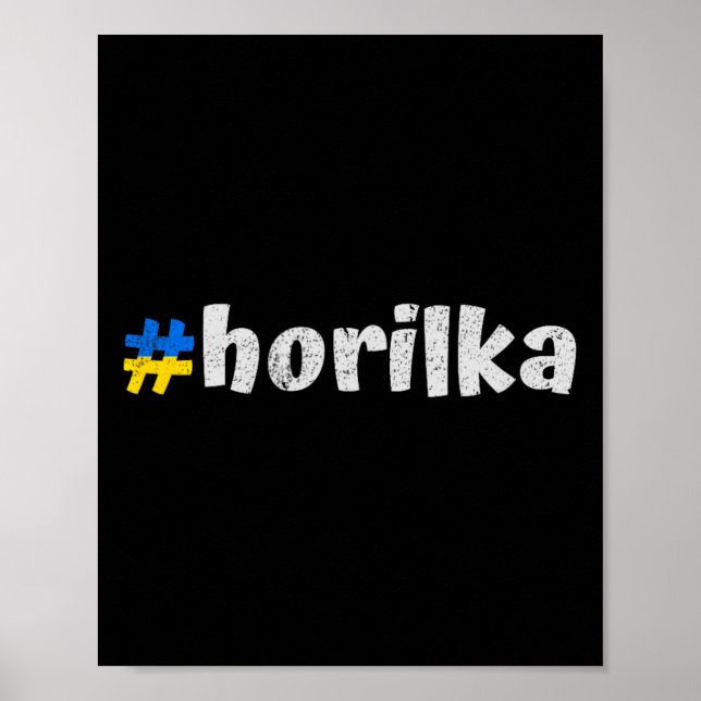 Ukrainsk Horilka Rolig Ukraina Traditionell Stark Poster (Framsidan)