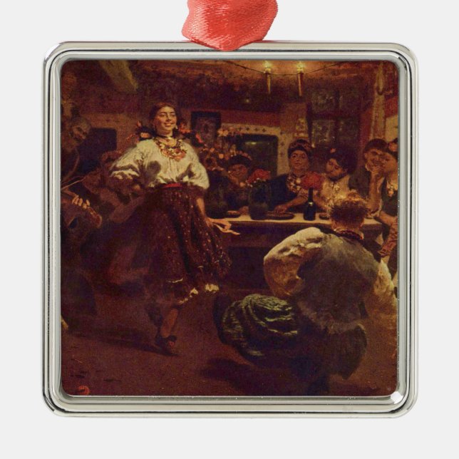 Ukrainsk jul Dance Party Ornament (Framsidan)
