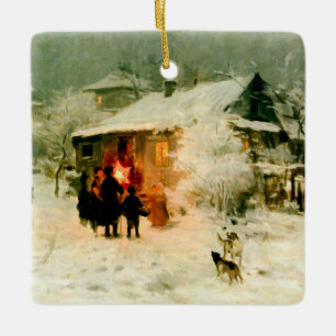 Ukrainsk julCarolersprydnad Julgransprydnad Keramik