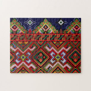 Ukrainsk korsstygningsbroderi Pussel