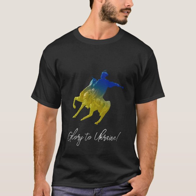 Ukrainsk krigare t shirt (Framsida)