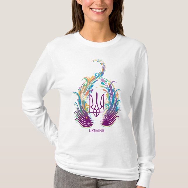Ukrainsk långärmad t shirt (Framsida)