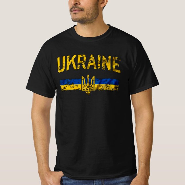Ukrainsk militärklassiker t shirt (Framsida)