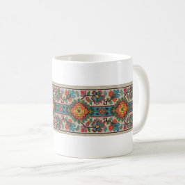 Ukrainsk mugg för Vyshyvanka blommabroderi