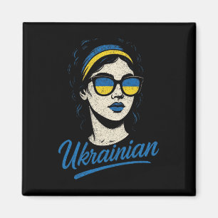 Ukrainsk Pride Kultur Dam Kvinnor Magnet
