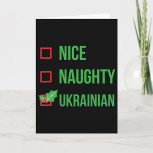 Ukrainsk Rolig Ukraina Pyjamas Julpresent  Kort