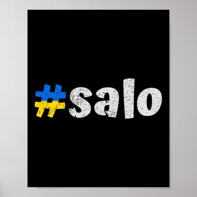 Ukrainsk Salo Roligt Ukraina Traditionell Maträtt Poster (Framsidan)