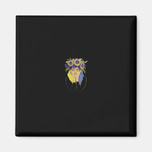 Ukrainsk skjorta Ukraina Kvinnor Flicka Patriotisk Magnet